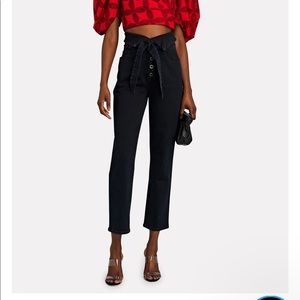 Le Jean Valentina Foldover Tie Waist Jeans Size 26